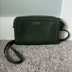 Kate Spade Forest Green Leather Crossbody